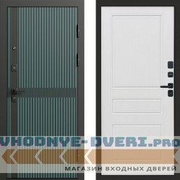 Входная дверь ГРАУНД Velutto Verde Бетон Классика белое дерево Входная дверь ГРАУНД Velutto Verde Бетон Классика белое дерево